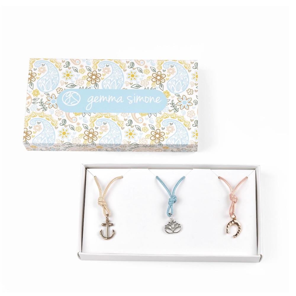 Gemma Simone Summer Vibes Rope Necklace +‎ Charms